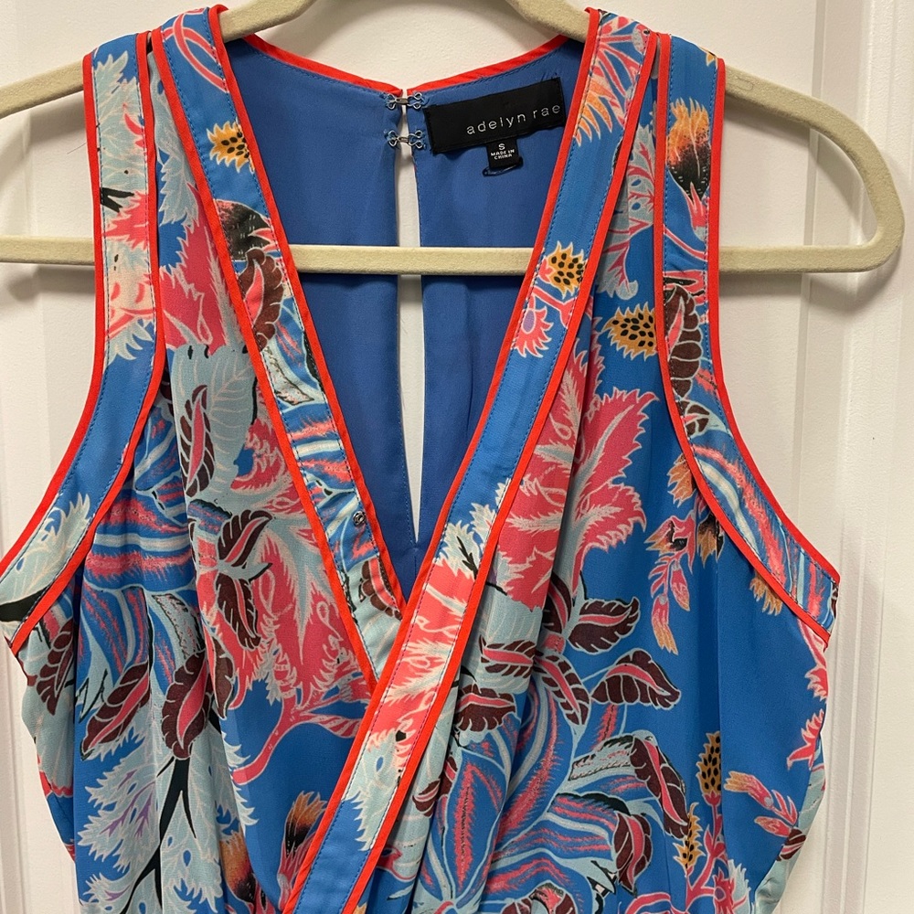 Adelyn Rae Tropical Shorts Romper - Picture 4 of 7